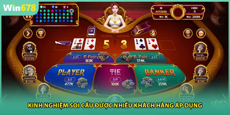 Kinh nghiệm soi cầu được nhiều khách hàng áp dụng